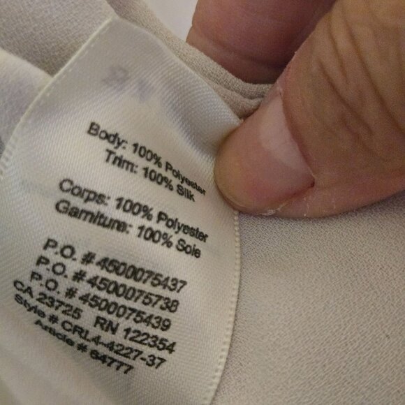 Aritzia Wilfred Beige Lightweight Tie Front/ Back Long Line Jacket Robe Size S - Picture 8 of 8